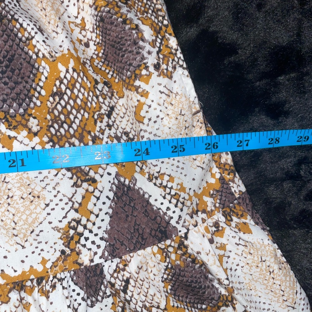 Anthropologie 18W Snake Print Tiered Button Front Maxi Dress 2X - Picture 13 of 13